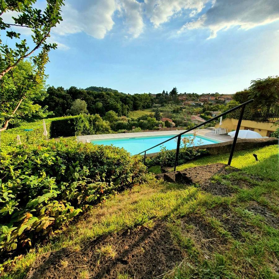 Appartamento Stropea Con Giardino Privato E Piscina Soiano Del Lago Exterior foto